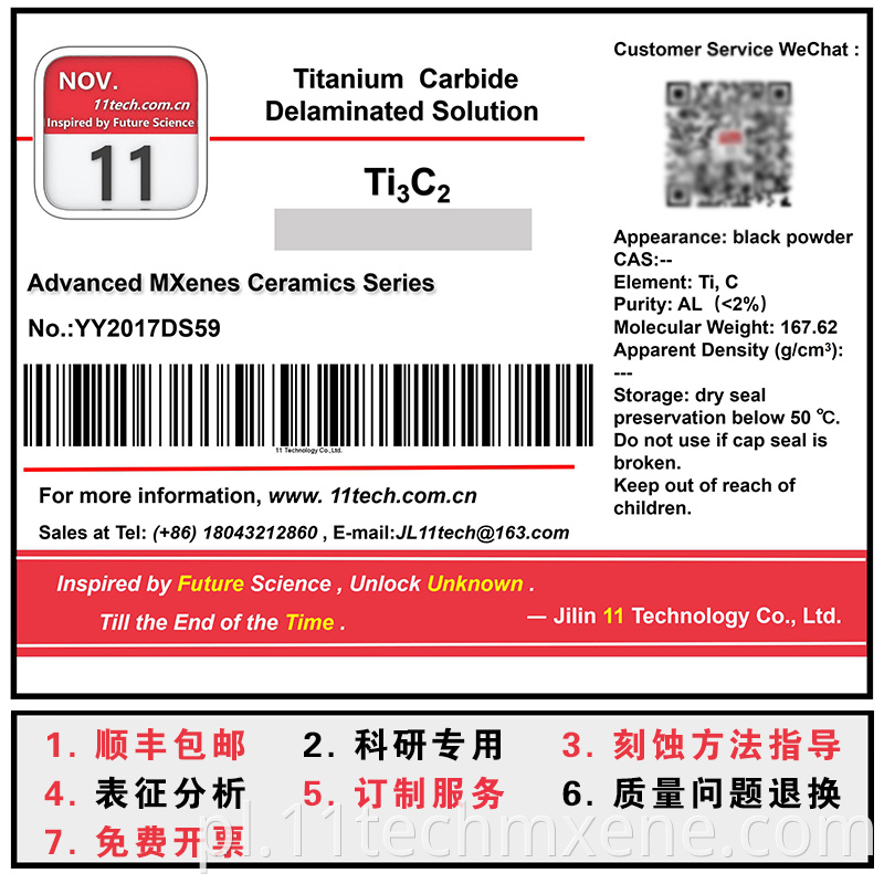 Delaminated Solution Ti3C2